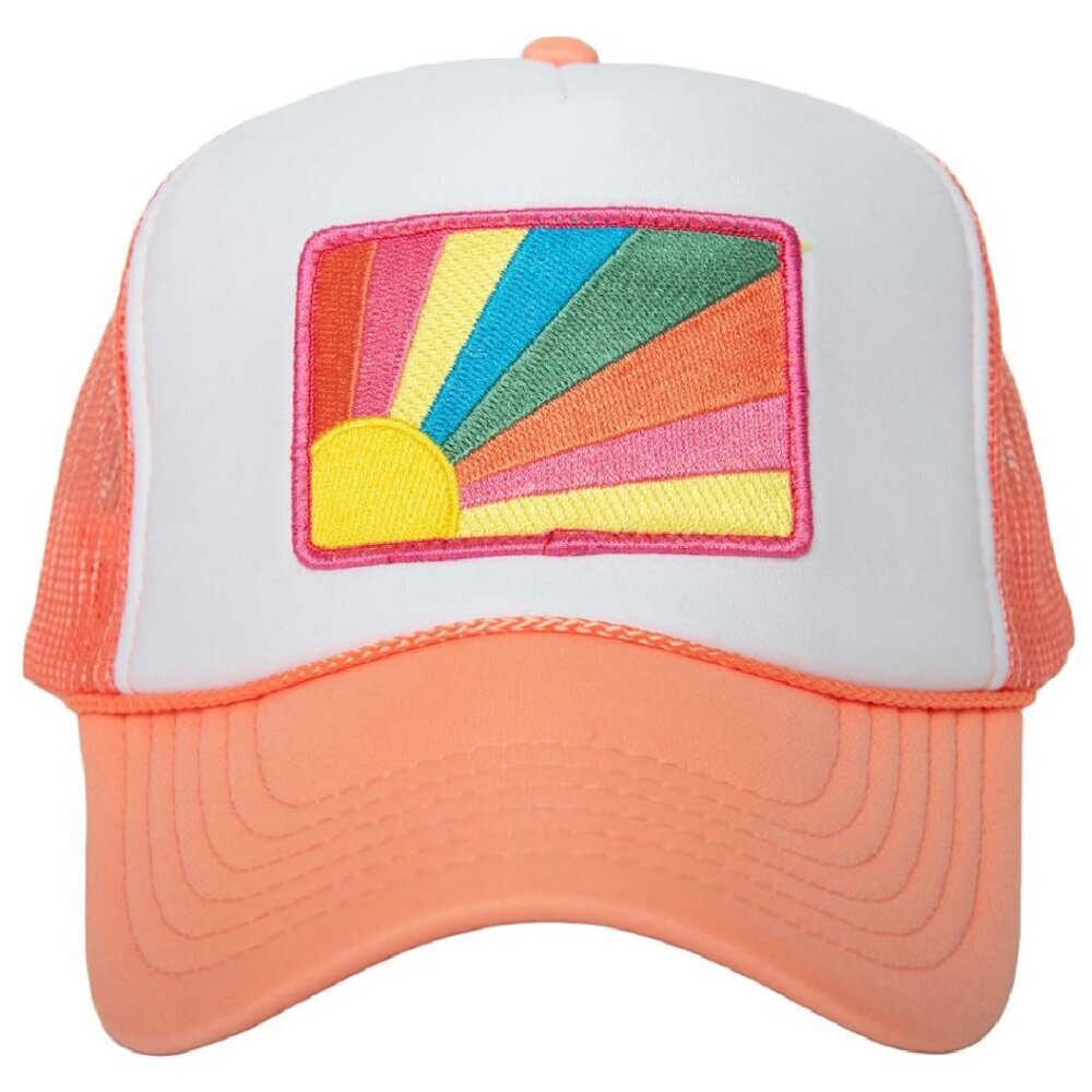 Adjustable Mesh Trucker Hat - Foam Structured Baseball Cap - One Size